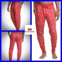 Men Polo Ralph Lauren Bear Red Cotton Knit Jogger Pajamas Sleep Lounge Pants Xl - $29.69