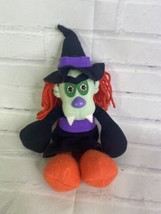VTG 1986 Halloween Vampire Face Witch Plush Bean Doll Graphics Internati... - £35.92 GBP