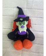 VTG 1986 Halloween Vampire Face Witch Plush Bean Doll Graphics Internati... - £35.30 GBP