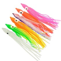 20 pieces Squid Skirts 5cm 9cm 11cm  Soft Fishing Lures Tuna Sailfish Baits Mix  - £37.46 GBP