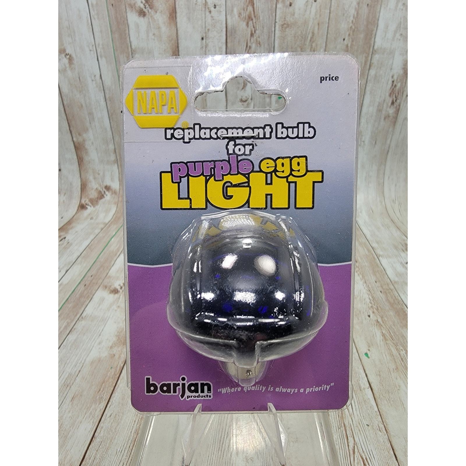 Vintage NAPA Barjan Auto Light Lamp Purple Egg Light Replacement Bulb - $11.97
