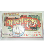 VINTAGE WIND JAMMER TEA METAL SIGN- “THE FINEST TEAS FROM THE SEVEN SEAS... - $6.72 CAD