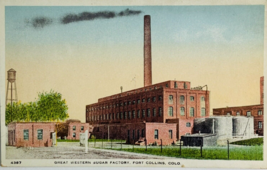 Early 1900&#39;s Great Western Sugar Factory in Fort Collins, Colorado CO Po... - £6.42 GBP