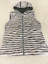 Widgeon Faux Fur  Chinchilla Pattern Hooded Vest (Youth - L) - $26.18