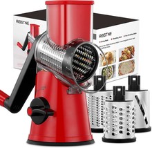 Rotary Cheese Grater 3 in 1 Cheese Shredder Grater Rotary with Handle Ve... - $67.48