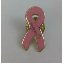 Vintage Astra Zeneca Pink Breast Cancer Awareness Ribbon Lapel Hat Pin - £4.25 GBP