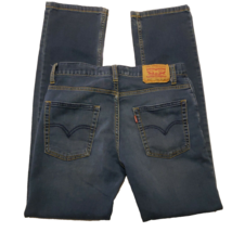 Levis 511 Jeans Teen Boys 16 28x28 Blue Straight Leg Regular Fit Zip Fly... - $15.66
