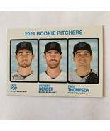 2022 Topps Heritage Miami Marlins 2021 Rookie Pitchers #73 Pop, Bender, ... - £1.36 GBP