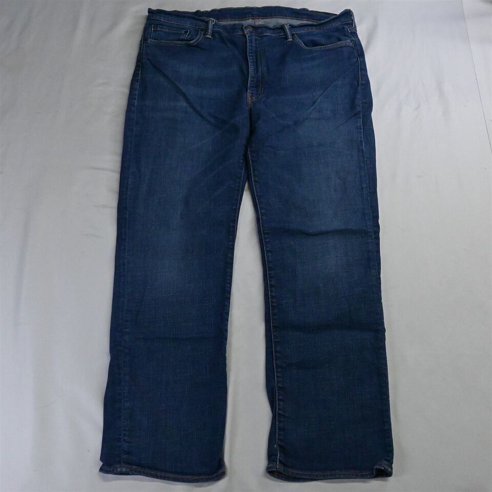 Primary image for Levi's 42 x 32 514 Straight Medium Wash Flex Denim Jeans