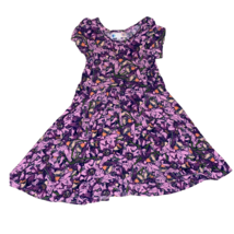 LuLaRoe Dot Dot Smile Original Lucy Twirl Dress Purple Iris Print Sz 2T - £18.77 GBP