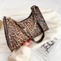 2022 Cow Print Shoulder Bags For Women   Zebra Pattern Handbag Female Chain Bags - £12.99 GBP