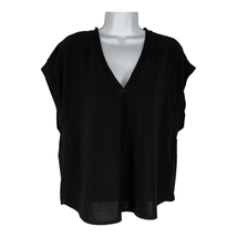 Zara Women&#39;s Black V-Neck Sleeveless Blouse Size Small - £22.74 GBP