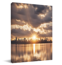 NEW! Ready To Hang Sun Rise on the Horizon Multiple Sizes Available!  - £17.17 GBP+