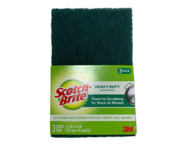 Scotch-Brite SCOUR PADS 3 ct All-Purpose Heavy Duty Absorbent Kitchen 22... - £8.29 GBP