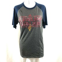 NBA Cleveland Cavaliers Womens T Shirt Adidas Ultimate T Crew Neck Gray Size S - £7.78 GBP
