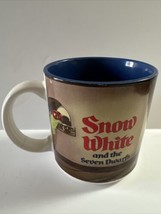 Vintage Disney Snow White And The Seven Dwarfs Coffee Mug Tea Cup Japan - £12.36 GBP