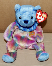 TY Beanie Baby September Teddy Birthday Bear 8&quot; 2001 M Tag Stuffed Anima... - $7.49