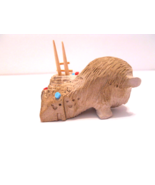 Zuni Native American Pueblo Carved Fetish Buffalo Pueblo Leroy Chavez #0... - $485.10