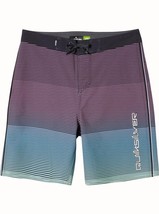 Quicksilver Boys Surfsilk Board Shorts Stripe Swimwear New Youth Size 27... - $47.65