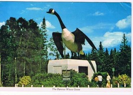 Ontario Postcard Famous Wawa Canada Goose Lake Superior Circle Route - £1.70 GBP