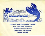 Mel&#39;s Landing Seafood Restaurant Menu Sepulveda California 1975 - $24.72