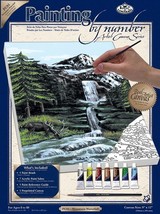 Paint By Number Kit Artist Canvas Series 9X12-Mountain Waterfall (Pack of 3) - $1,332.76 MXN