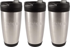 Gevalia 14oz Stainless Steel Mug Set ~ 3 Pack Travel Mug Set - £19.53 GBP