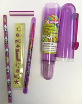 Kawaii Pencil Set -  Includes Eraser, Colored Pencil, Ruler, Marker and ... - £3.71 GBP