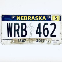 2021 United States Nebraska 150 Years Passenger License Plate WRB 462 - $18.80