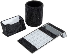 Organizer, Name Card Holder, And 3 Round Pencil Holders In A Stationery ... - $39.97