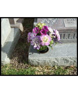 Flower display holder for your cemetery monument - 3.5 inch diameter vas... - £25.16 GBP