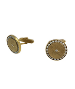 Lucien Piccard Sophisticated Cufflinks in Gold with Pearls - £879.12 GBP