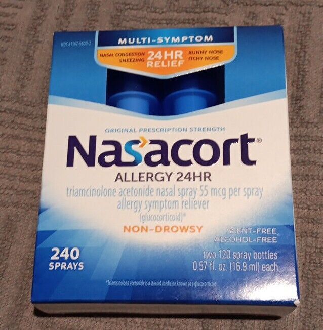 Primary image for Nasacort Allergy Relief 24Hour Nasal Spray Non-Drowsy 240 SPRAYS (P14)