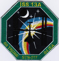 Space Flights STS-117 ISS 13A Atlantis (28) USA Iron On Badge Embroidered Patch - £15.97 GBP+