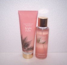 Victoria&#39;s Secret Bright Palm Lotion &amp; Mist Set - Apricot  Blooms &amp; Coconut Milk - £33.42 GBP