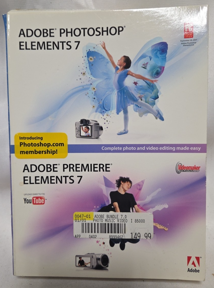 Adobe Photoshop Elements 7 & Premiere Elements 7 + Key 2 Discs - $19.79 Adobe Photoshop Elements 7 & Premiere Elements 7 + Key 2 Discs - $19.79