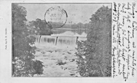 Wappingers Falls New York~Upper Dam &amp; LAKE-D D Smith Publ Postcard 1907 Pstmk - £4.63 GBP