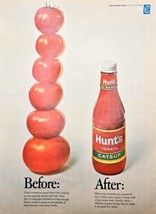 HUNT&#39;S TOMATO CATSUP - Rich Tomatoes 1968 Vintage Print Ad - $9.86