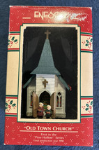 2001 Enesco Treasury of Christmas Ornaments "Old Town Church" Hand Painted - $10.40