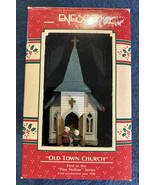 2001 Enesco Treasury of Christmas Ornaments &quot;Old Town Church&quot; Hand Painted - £8.16 GBP