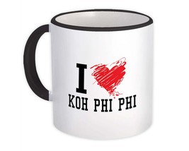 I Love Koh Phi Phi : Gift Mug Thailand Tropical Beach Travel Souvenir - £12.71 GBP