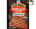 Full Box 12x Packets McCormick Grill Mates Brown Sugar Bourbon Marinade ... - $36.20