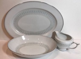 Mikado TREND Japan Serving Bowl-Oval Serving Platter-Creamer 3 Piece Hos... - $89.09