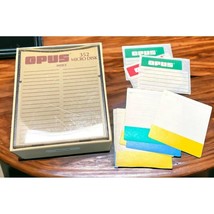 Vintage 80s Opus Floppy Micro Disk Plastic Storage Case Holds 10 3.5&quot; Inch - $19.87