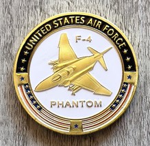 Combat Aircraft U S Air Force F-4 Phantom Challenge Coin - £14.32 GBP