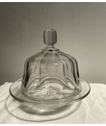  Butter Dish, Princess House Heritage Collections Etched Glass Vintage .... - $25.65 CAD