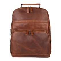 Concealed Carry Quinn Unisex Leather Backpack - $279.84