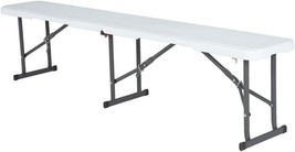 Portable Folding Bench, White, Lifetime 80305 - $107.29 CAD