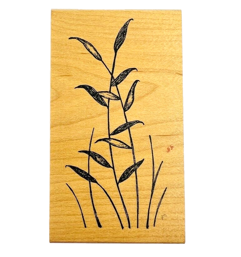 Primary image for Vintage Great Impressions Grasses Plants Leaves Rubber Stamp G304