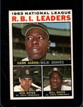 1964 Topps #11 Hank AARON/KEN BOYER/BILL White Vgex Nl Rbi Leaders *X106575 - £12.71 GBP